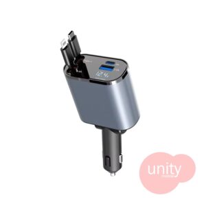 Fast Car Charger 120Watt (TC & iPhone + 2)
