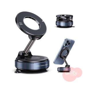 Magnetic Phone Holder – 360° Adjustable Vacuum Suction