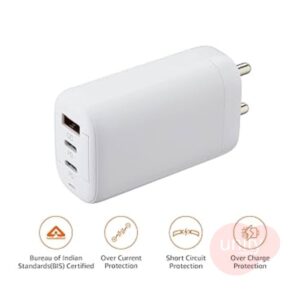 GaN Charger Support Upto 100W with 3 Port (A Grade - 1 Yr Warranty)