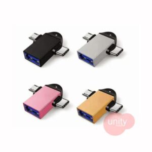 Dual OTG Connector/ Adapter TYPE-C + Micro USB (V8)