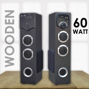 Powerful Bass Boost Speaker 60Watt Wooden Speaker (two designs)